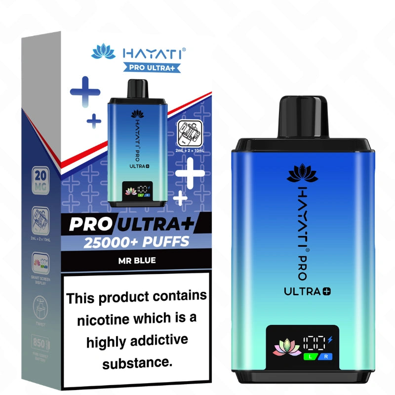 Hayati Pro Ultra Plus 25K Mr Blue vape pod kit device