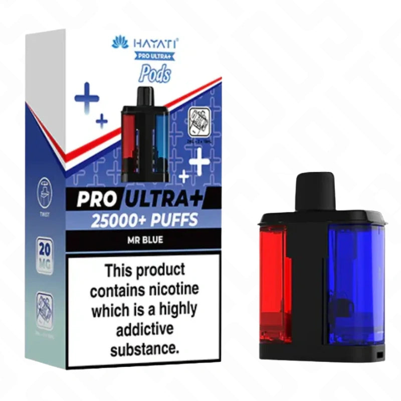 Hayati Pro Ultra Plus 25K Replacement Pods + Refills