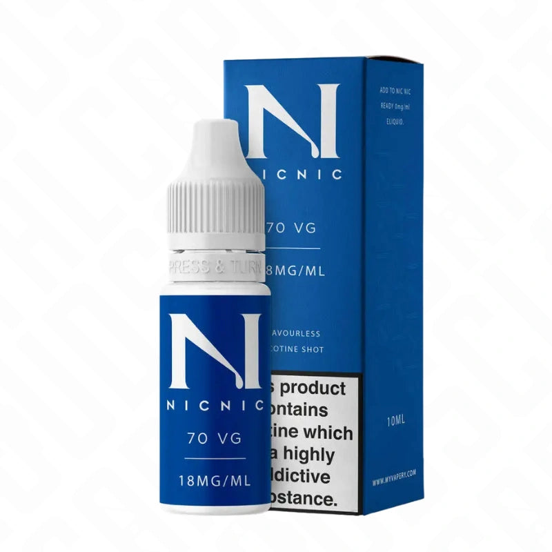 Nic Nic Nicotine Shot 18MG - 70% VG Mr Vapery