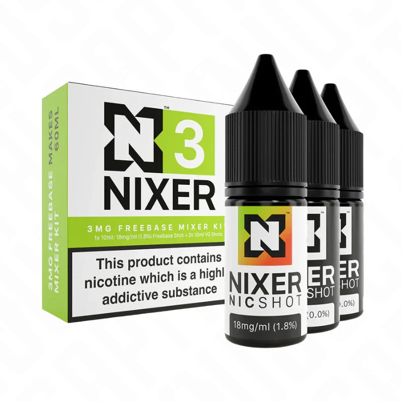 Nixer Mixer Kit Freebase 70/30 for Longfills 3mg