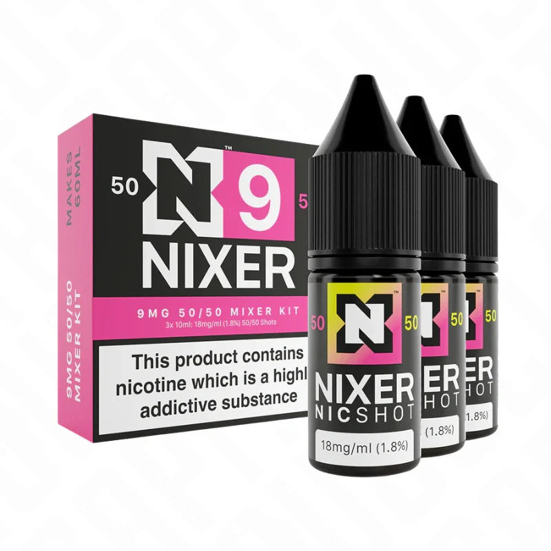 Nixer Mixer Kit (3 x 10ml) - Freebase - 50/50 Nixer