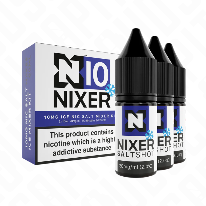 Nixer Mixer Kit (3 x 10ml) - Ice Nic Salt - 50/50 Nixer
