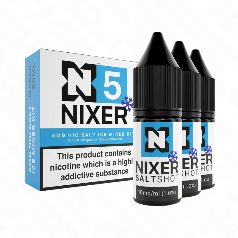 Nixer Mixer Kit Ice Nic Salt 50/50 for Longfills 5mg