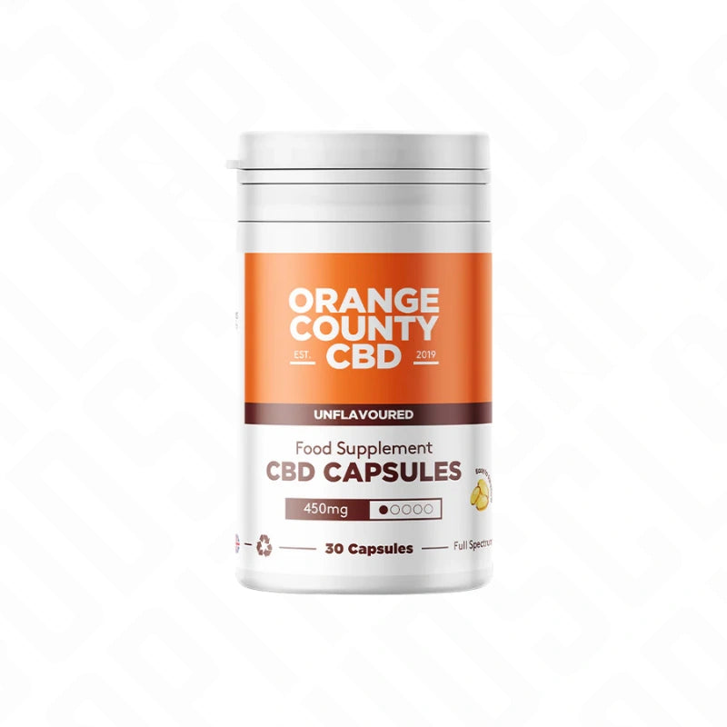 Orange County Full Spectrum CBD Soft Gel Capsules 450mg Orange County CBD