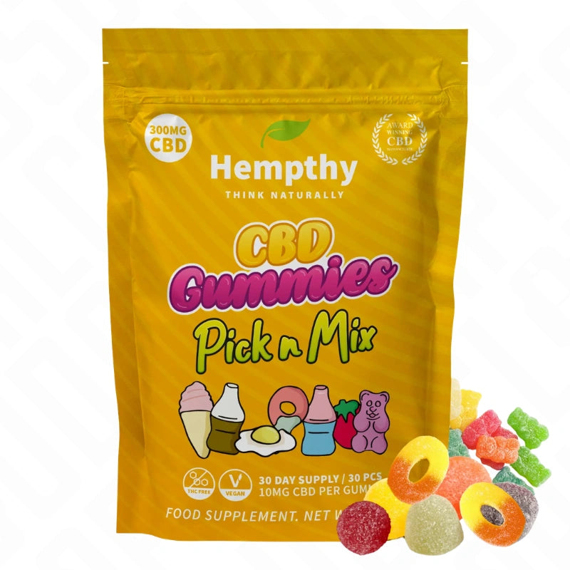 Hempthy 300mg CBD Gummies Pouch