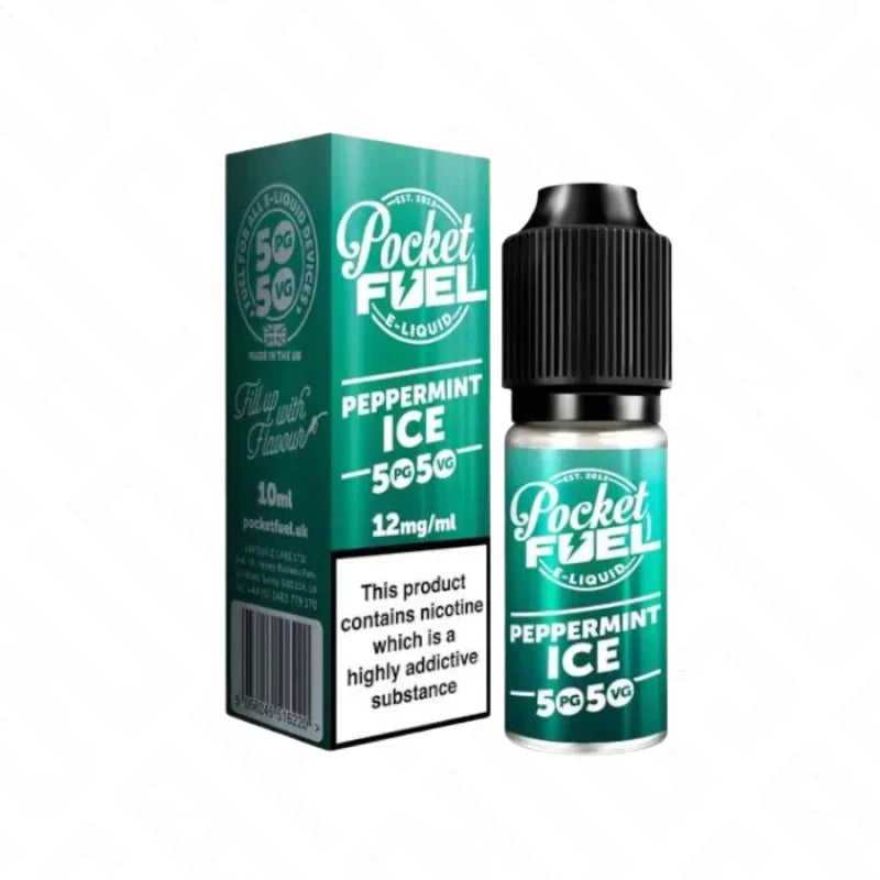 Peppermint Ice 50/50 Vape Juice Bottle by Pocket Fuel
