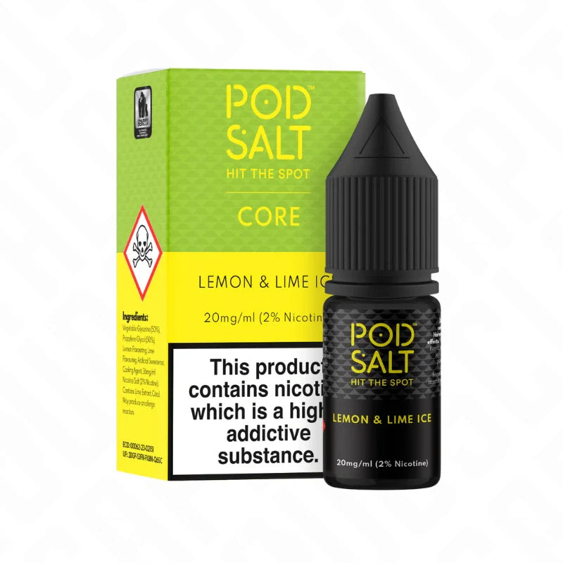 Pod Salt Core Lemon Lime Ice 50/50 Nic Salt 10ml