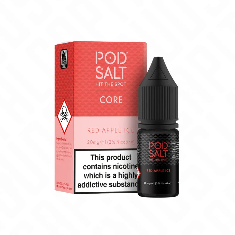 Pod Salt Core Red Apple Ice 50/50 Nic Salt 10ml
