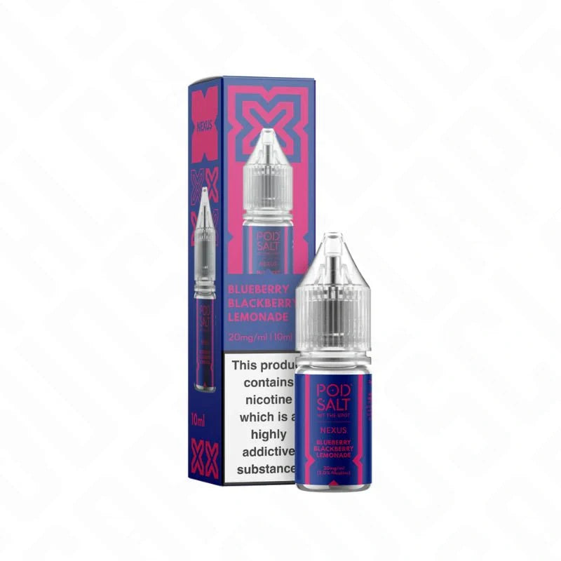 Pod Salt Nexus Blueberry Blackberry Lemonade 50/50 Nic Salt 10ml