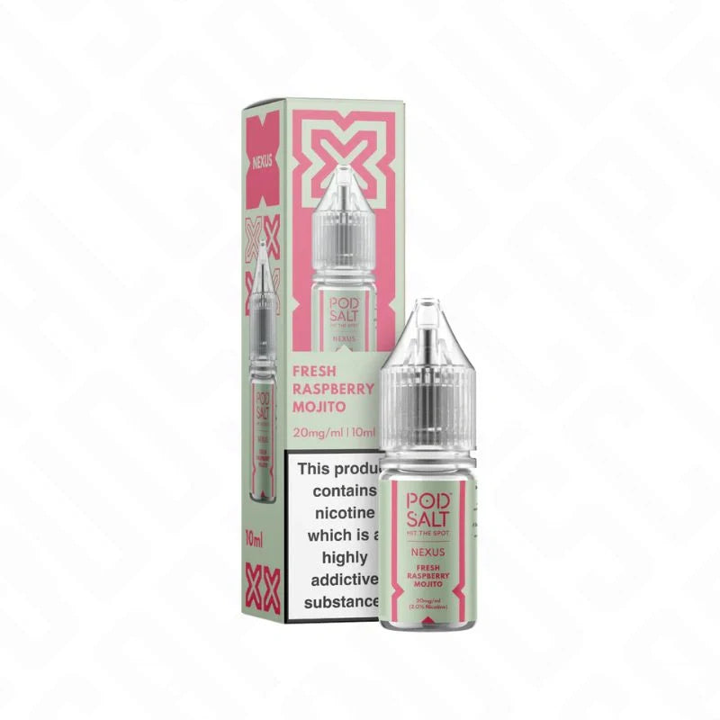 Pod Salt Nexus Fresh Raspberry Mojito 50/50 Nic Salt 10ml