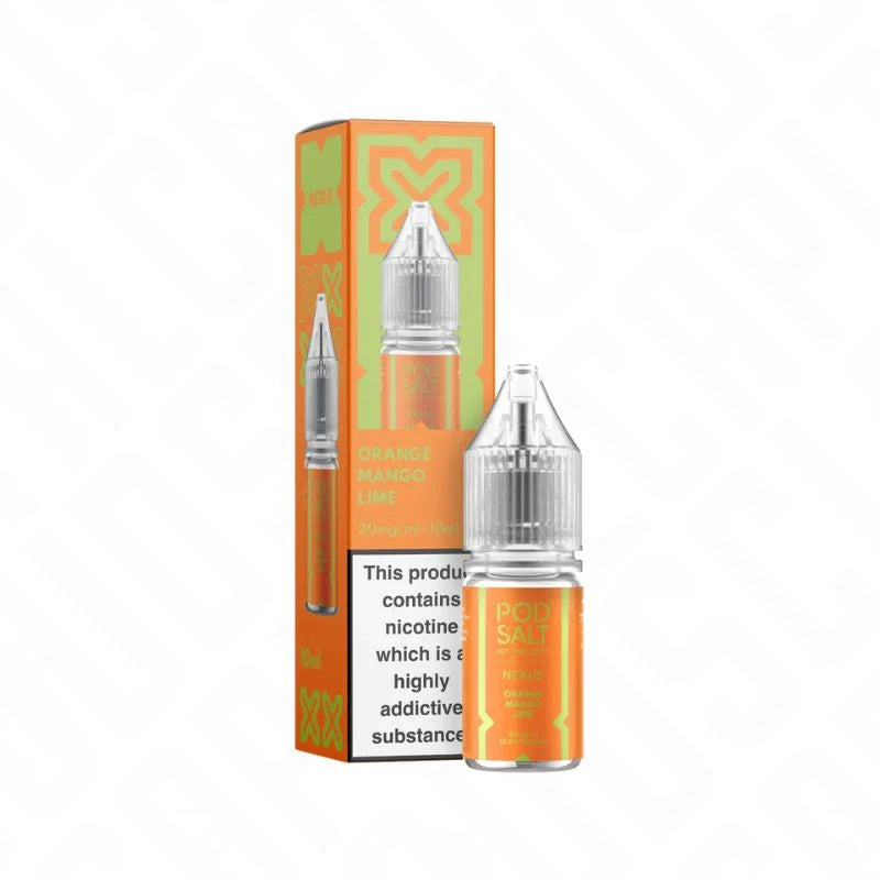 Pod Salt Nexus Orange Mango Lime 50/50 Nic Salt 10ml