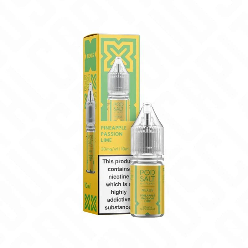 Pod Salt Nexus Pineapple Passion Lime 50/50 Nic Salt 10ml