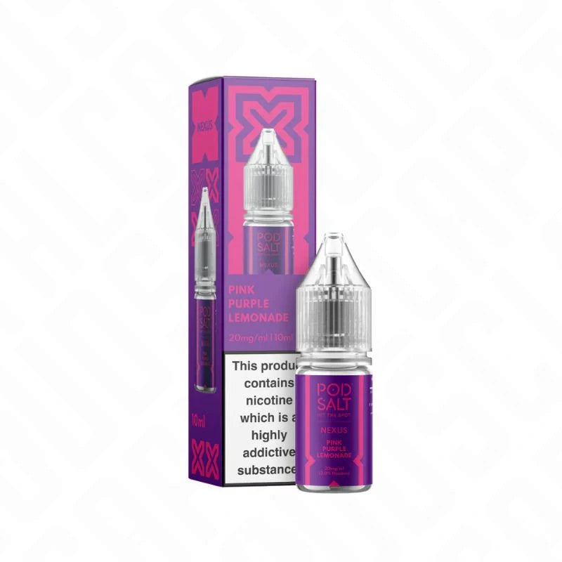 Pod Salt Nexus Pink Purple Lemonade 50/50 Nic Salt 10ml