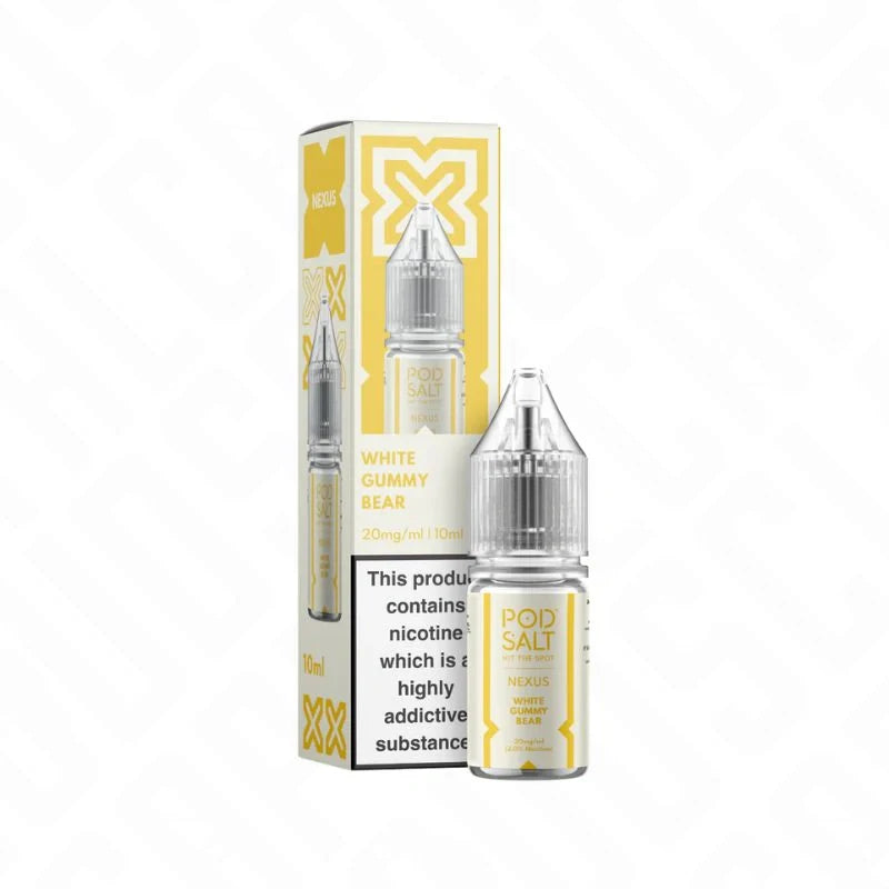 Pod Salt Nexus White Gummy Bear 50/50 Nic Salt 10ml