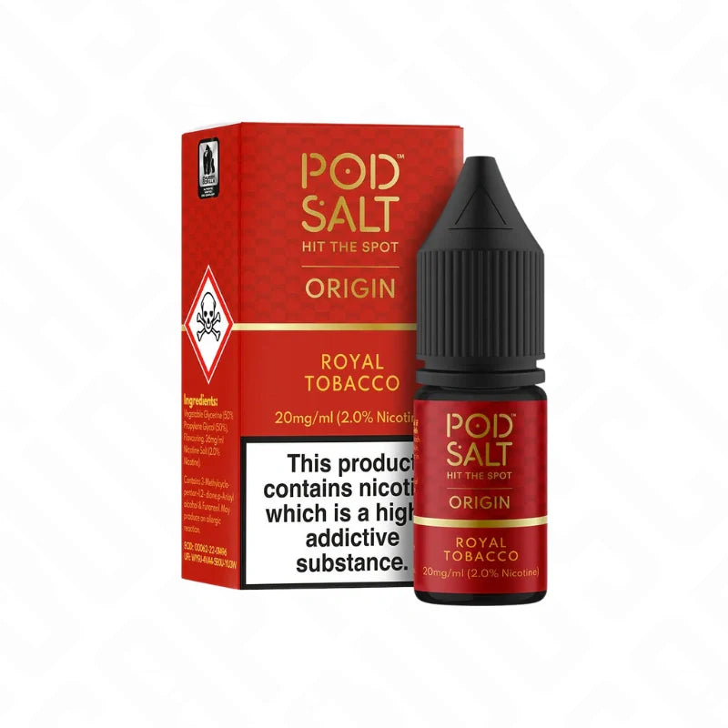 Pod Salt Origin Royal Tobacco 50/50 Nic Salt 10ml