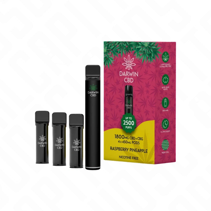 Darwin CBD + CBG 4in1 1800mg Pod Vape Kit Darwin CBD