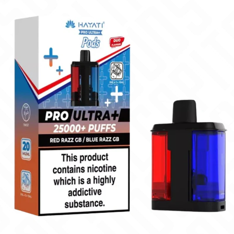 Hayati Pro Ultra Plus 25K Replacement Pods + Refills