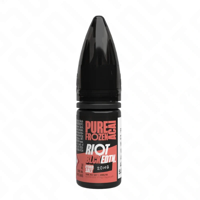 Riot Black Edition Nic Salt 10ml - Pure Frozen Acai 