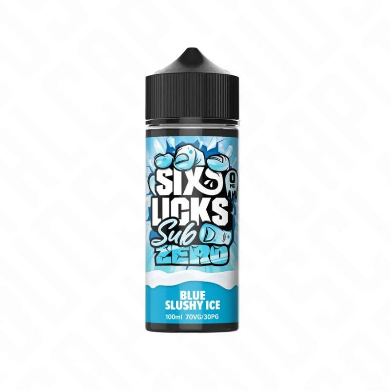 Six Licks Sub Zero Shortfill - Blue Slushy Ice Six Licks