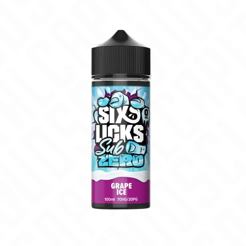 Six Licks Sub Zero Shortfill - Grape Ice Six Licks