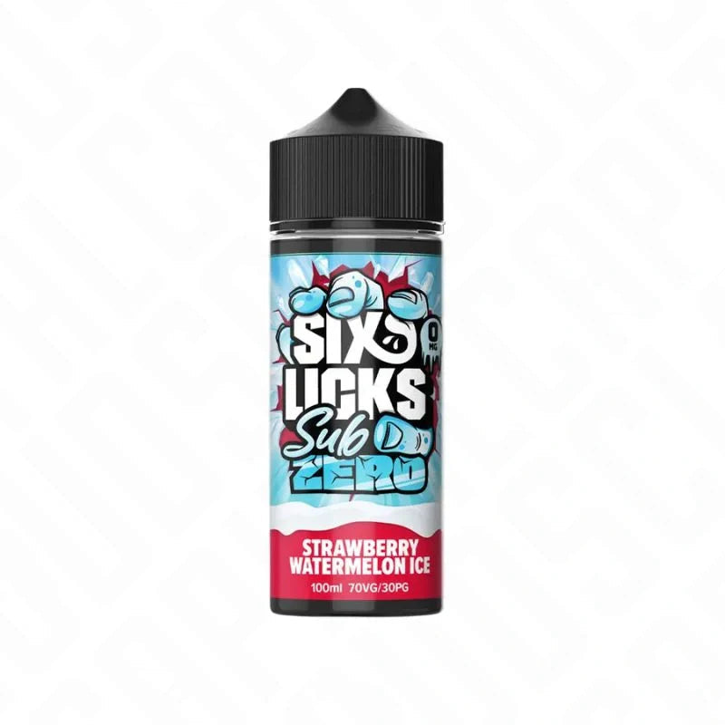 Six Licks Sub Zero Shortfill - Strawberry Watermelon Ice Six Licks