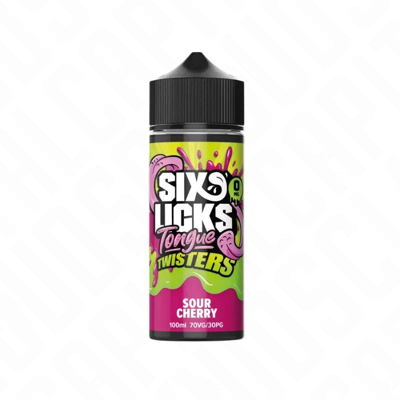 Six Licks Tongue Twister Shortfill - Sour Cherry Six Licks