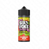 Six Licks Tongue Twister Shortfill - Strawberry Melon Six Licks