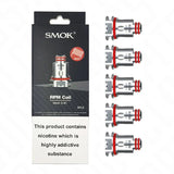 SMOK RPM replacement coil pack in purple packaging for RPM40 pod kit, compatible with mesh, quartz, triple and SC RPM coils