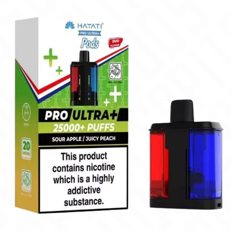 Hayati Pro Ultra Plus 25K Replacement Pods + Refills