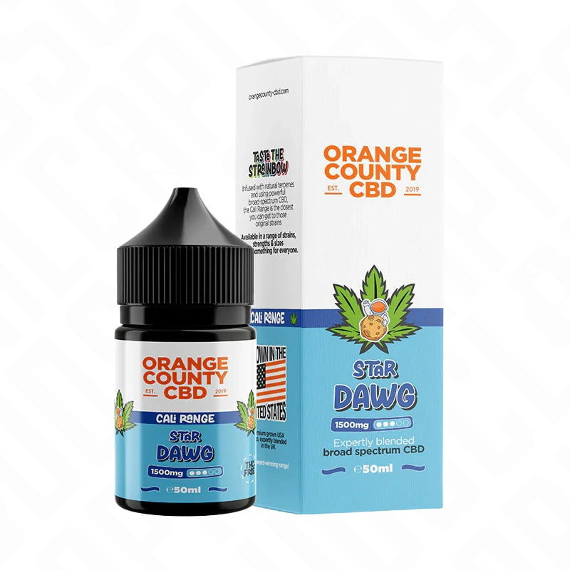 Orange County CBD Cali Range 1500mg CBD E-Liquid