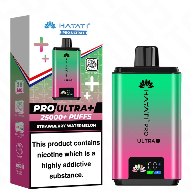 Hayati Pro Ultra Plus 25K Strawberry Watermelon vape pod kit device