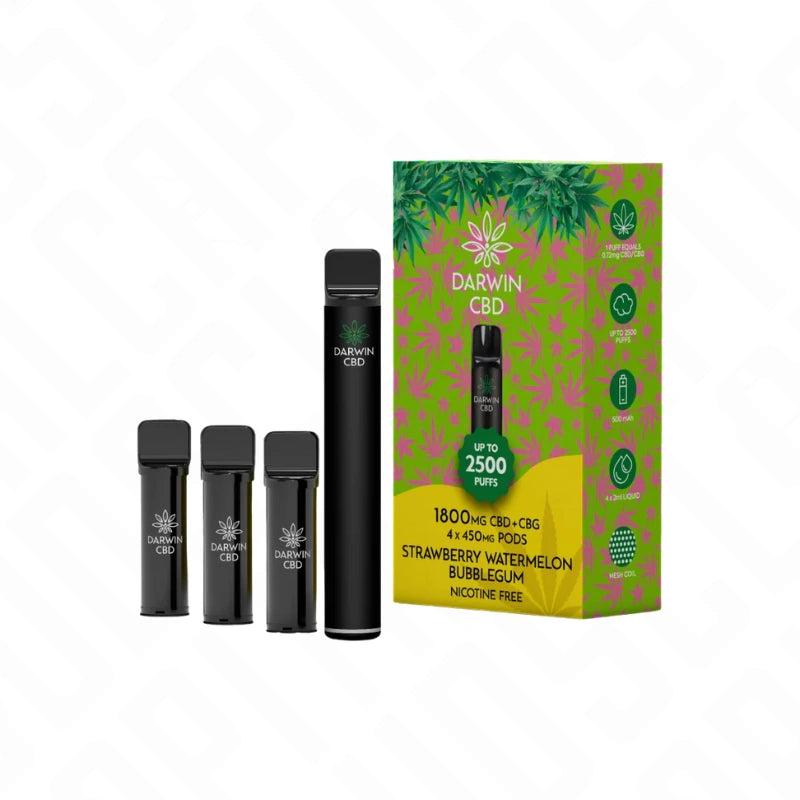 Darwin CBD + CBG 4in1 1800mg Pod Vape Kit Darwin CBD
