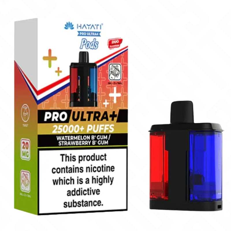 Hayati Pro Ultra Plus 25K Replacement Pods + Refills