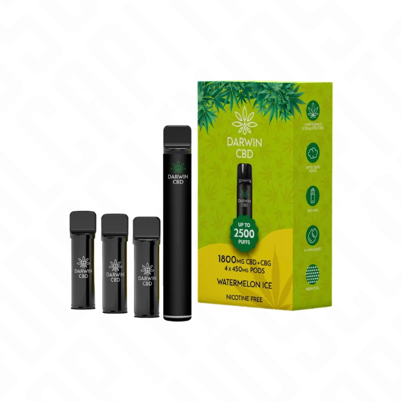 Darwin CBD + CBG 4in1 1800mg Pod Vape Kit Darwin CBD