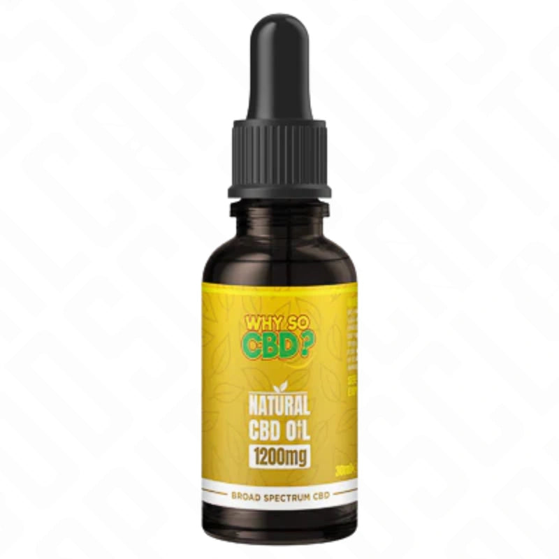 Why So CBD? 1200mg Broad-Spectrum CBD Natural Oil