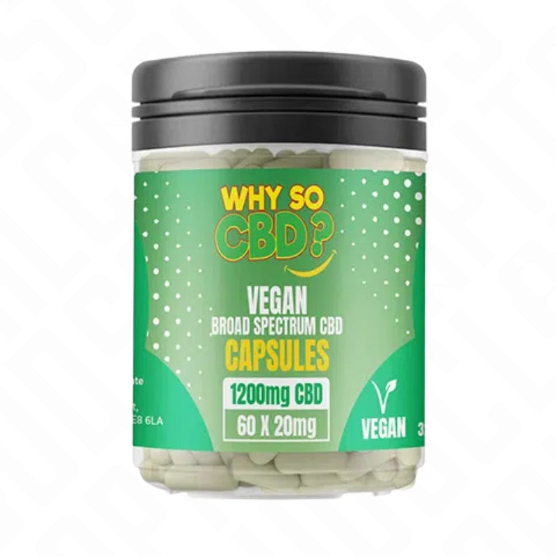 Why So CBD? 1200mg CBD Vegan Capsules (60 Caps)