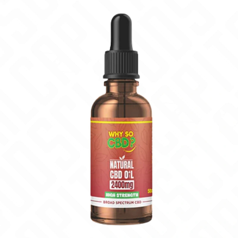 Why So CBD? 2400mg Broad-Spectrum CBD Natural Oil - 50ml