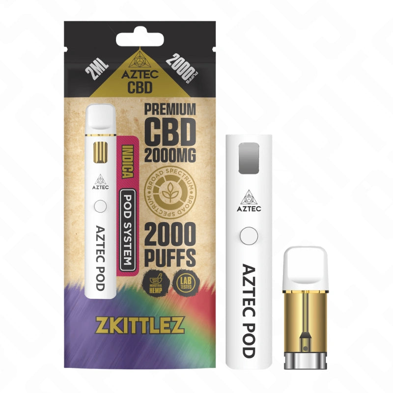 Aztec CBD 2000mg Broad Spectrum Pro Vape Pod Kit