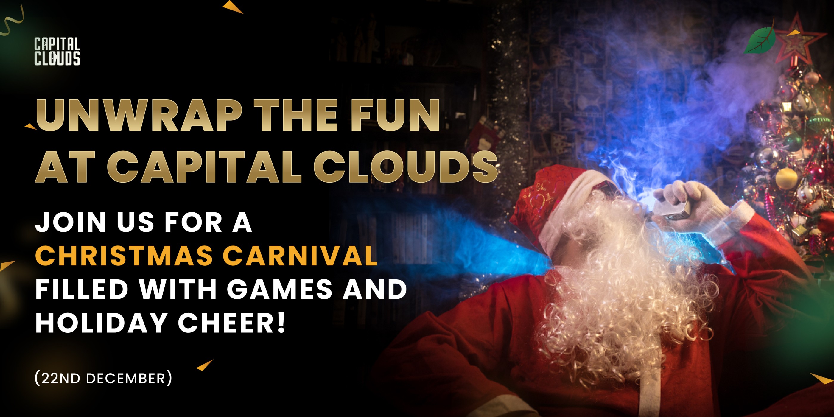 Unwrap the Fun at Capital Clouds: Join Us for a Christmas Carnival Filled with Games and Holiday Cheer!